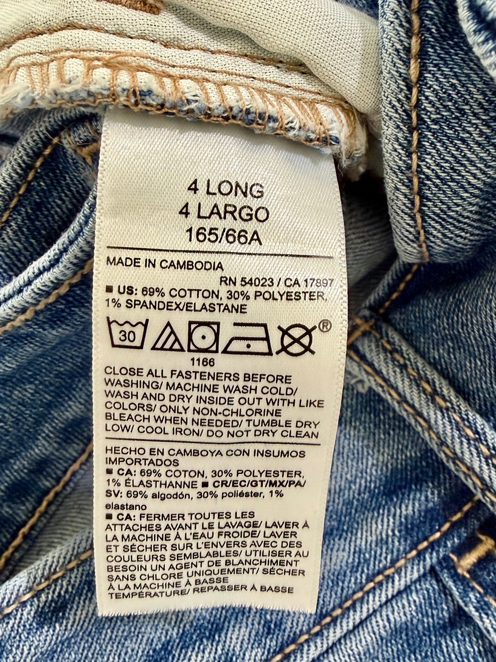 Old Navy High Waisted WOW Crop Wide-Leg Jeans 4 Long faded medium wash LIKE NEW - Picture 7 of 7